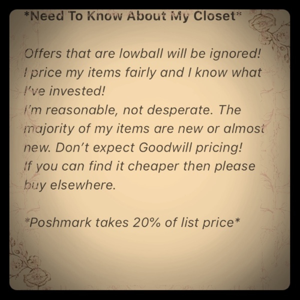 Closet Rules, please read...